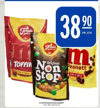Rema 1000 M toffin/non stio/m peanøtt tilbud