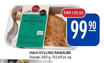Rema 1000 Halv kylling ramsløk tilbud