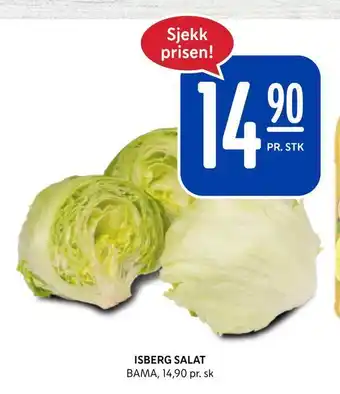 Rema 1000 Isberg salat tilbud