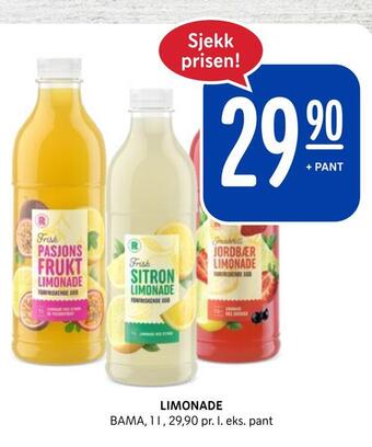 Rema 1000 Limonade tilbud