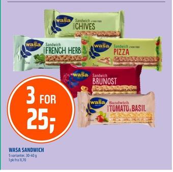 Coop Obs Wasa sandwich tilbud