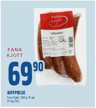 Coop Obs Biffpølse tilbud