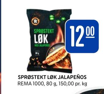 Rema 1000 Sprøstekt løk jalapeños tilbud