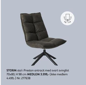 Bohus Storm stol tilbud