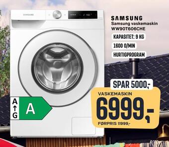Skousen Samsung vaskemaskin tilbud