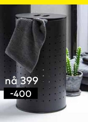 Skeidar Orion skittentøyskurv med lokk tilbud