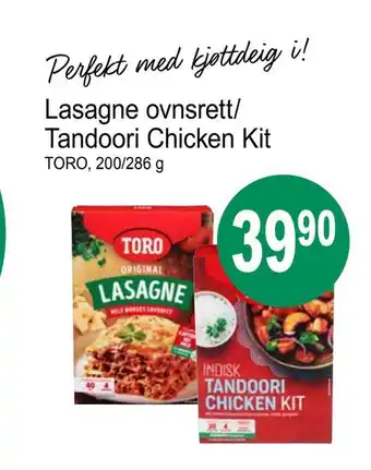 Joker Lasagne ovnsrett/ tandoori chicken kit tilbud