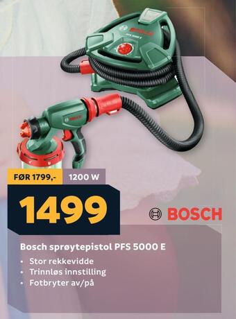 Megaflis Bosch sprøytepistol pfs 5000 e tilbud