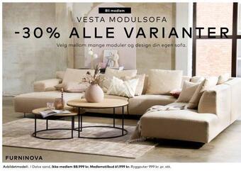 Skeidar Vesta modulsofa tilbud