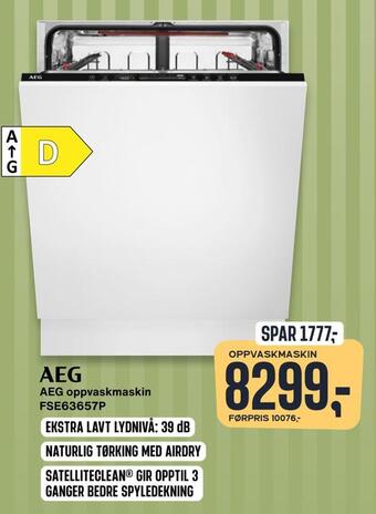Skousen Aeg oppvaskmaskin tilbud