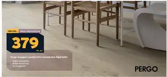 Megaflis Pergo vinylgulv lysefjord pro seaside oak rigid klikk tilbud