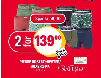 Pierre robert hipster/ boxer 2 pk