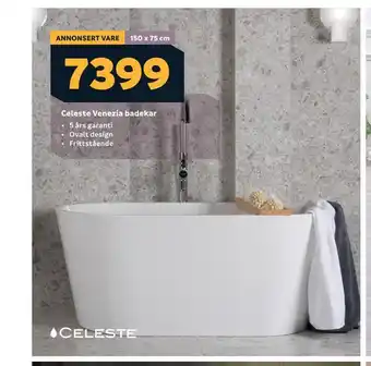 Megaflis Celeste venezia badekar tilbud
