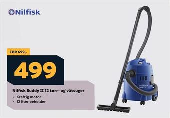 Megaflis Nilfisk buddy ii 12 tørr- og våtsuger tilbud