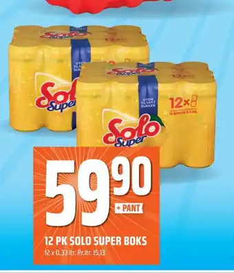 Coop Obs 12 pk solo super boks tilbud