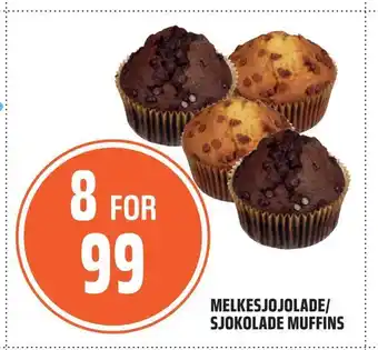 Coop Obs Melkesjojolade/ sjokolade muffins tilbud