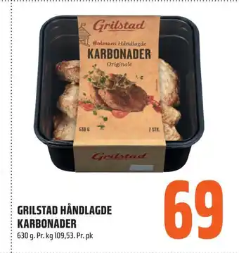 Coop Obs Grilstad håndlagde karbonader tilbud