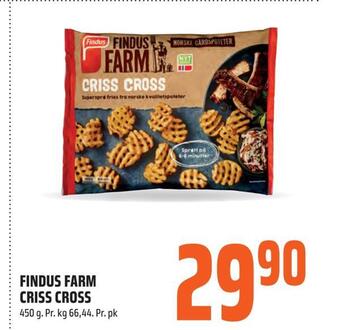 Coop Obs Findus farm criss cross tilbud