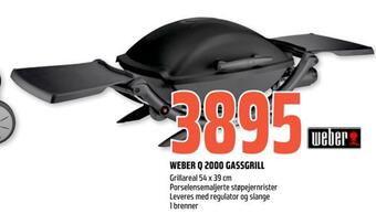 Coop Obs Weber q 2000 gassgrill tilbud