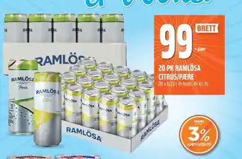 20 pk ramlösa citrus/pære