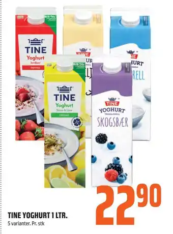 Coop Obs Tine yoghurt 1 ltr tilbud