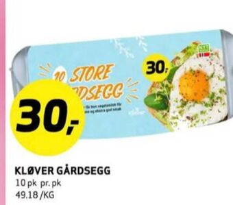 Bunnpris Kløver egg tilbud