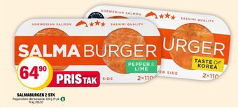 Coop Extra Salma lakseburger tilbud