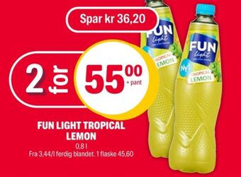 Coop Extra Fun light saft tilbud