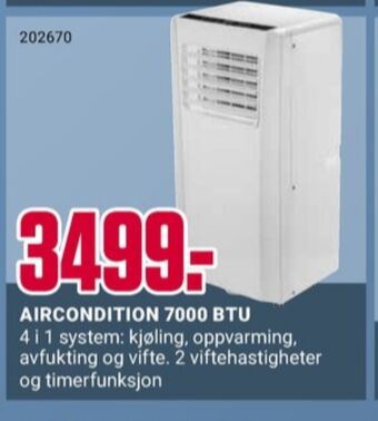 Europris Ukjent aircondition tilbud