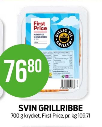 First price ribbe