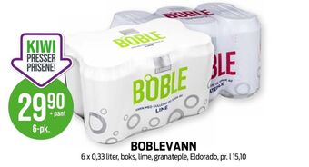 Kiwi Boble mineralvann tilbud