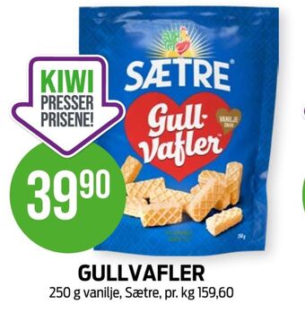 Kiwi Gull-vafler vafler tilbud