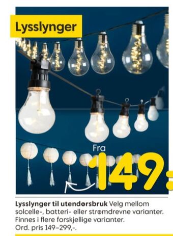 Rusta Ukjent lysslynge tilbud