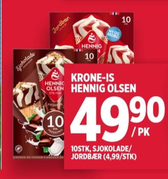 Meny Hennig-olsen isvafler tilbud