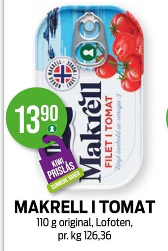 Kiwi Lofoten makrell tilbud