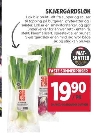 Meny Skjærgaarden løk tilbud