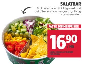 Meny Ukjent salat tilbud