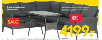 Rusta Ukjent loungesett tilbud