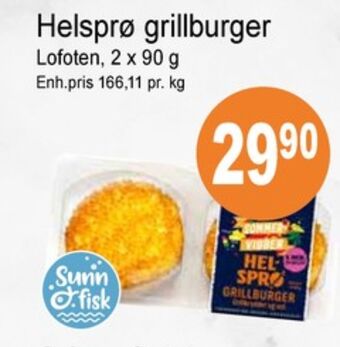Joker Lofoten fiskeburger tilbud