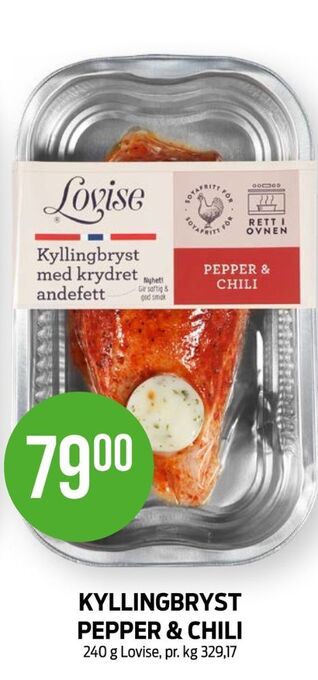 Kiwi Lovise kyllingbryst tilbud