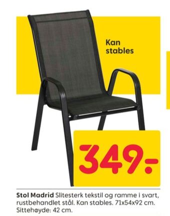 Rusta Ukjent hagestol tilbud