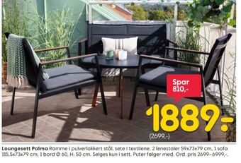 Rusta Ukjent loungesett tilbud