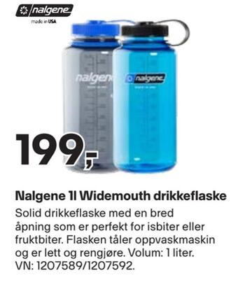 XXL Sport Nalgene 1l widemouth drikkeflaske tilbud