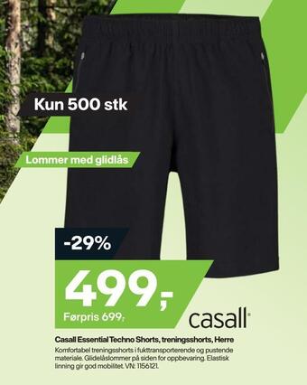 XXL Sport Casall essential techno shorts, treningsshorts, herre tilbud