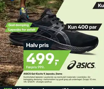 XXL Sport Asics gel-excite 9, løpesko, dame tilbud
