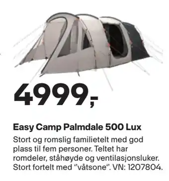XXL Sport Easy camp palmdale 500 lux tilbud