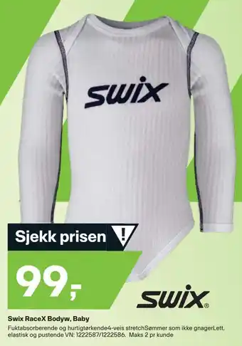 XXL Sport Swix racex bodyw, baby tilbud