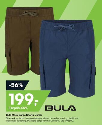 XXL Sport Bula mack cargo shorts, junior tilbud