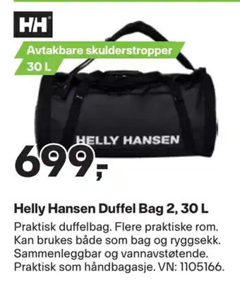 XXL Sport Helly hansen duffel bag 2,30 l tilbud