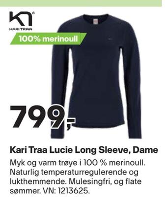 XXL Sport Kari traa lucie long sleeve, dame tilbud